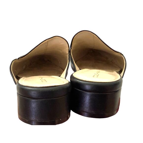 Cole Haan 1.5" Heel Pointed Leather Backless Slip-On Mule Loafer Shoes Black-7.5 - Picture 10 of 10
